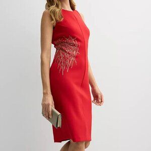 Andrew Marc Sleeveless Beaded Sheath Dress NWT Size 10